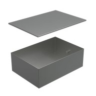 BOX/6-8 Металлическая коробка с крышкой для заливки в пол, для люков 70062, 70082