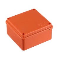 JBS100 Коробка огн. E110, о/п 100х100х55мм, с гладкими стенками, без галогена, IP56, 3P, (0,15-2,5 кв.мм)